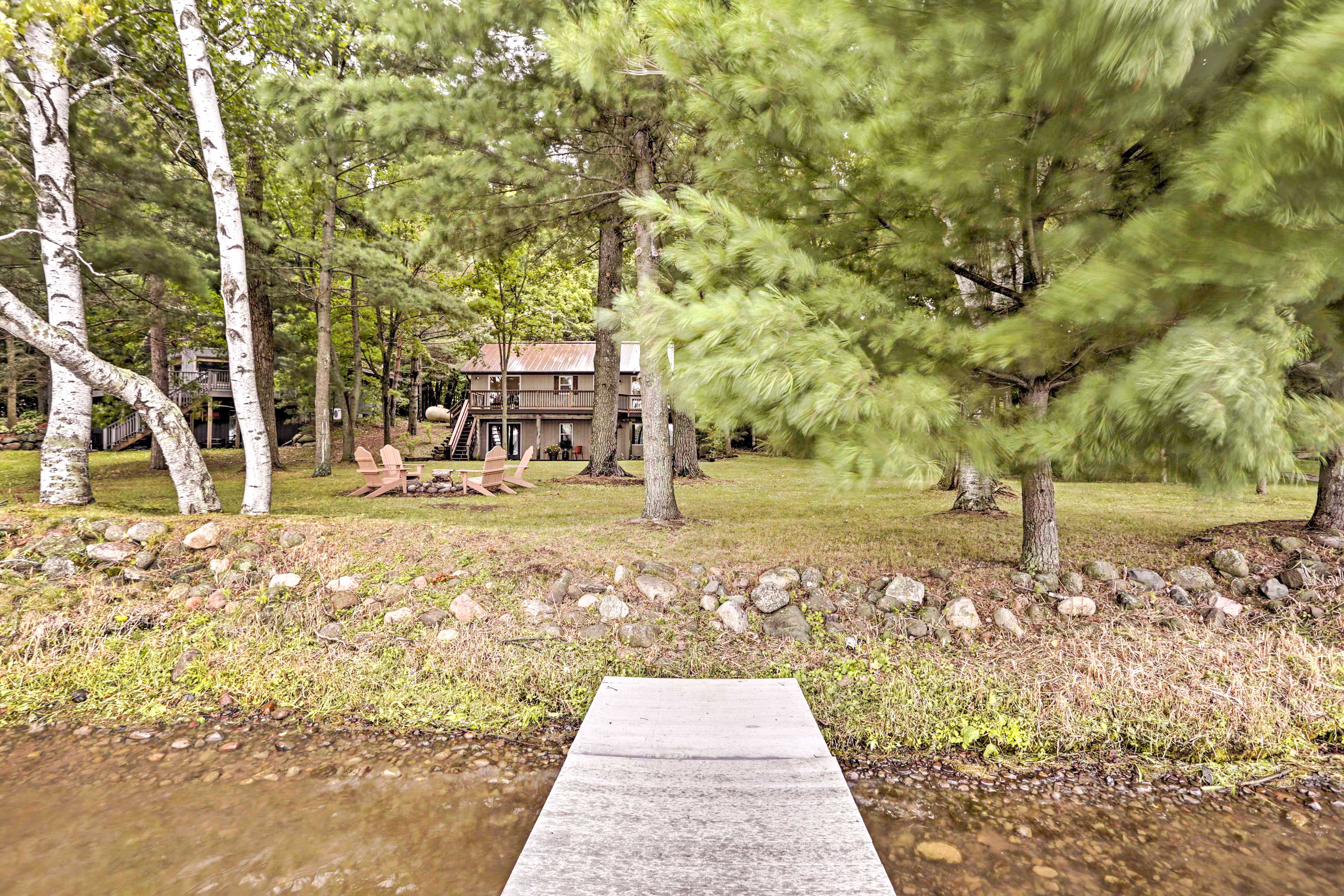 Spacious Luxury Cabin w/ Deck & Dock on Bone Lake Luck, WI Evolve