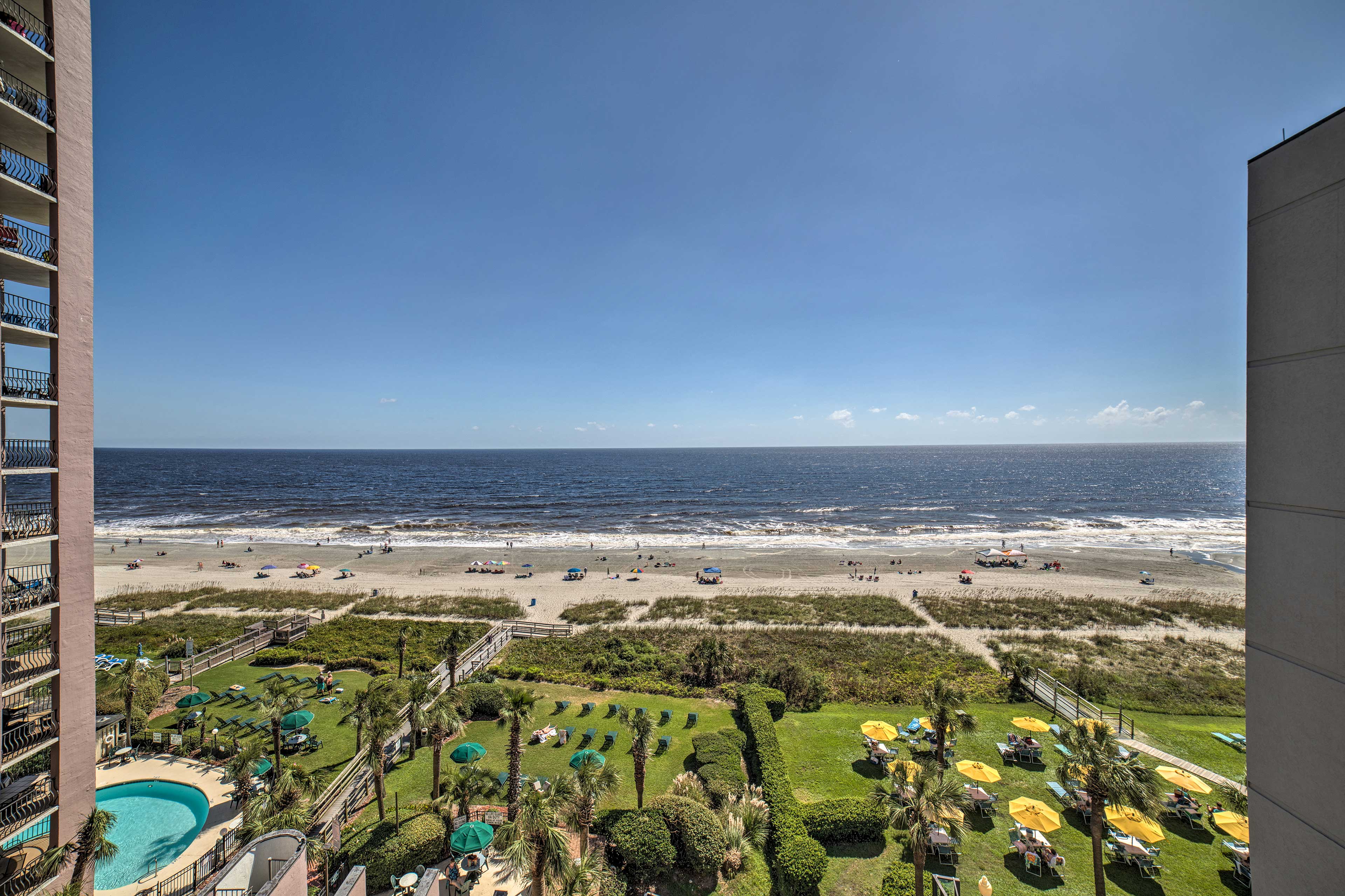 Oceanfront Myrtle Beach Couple’s Condo w/ Balcony! Evolve