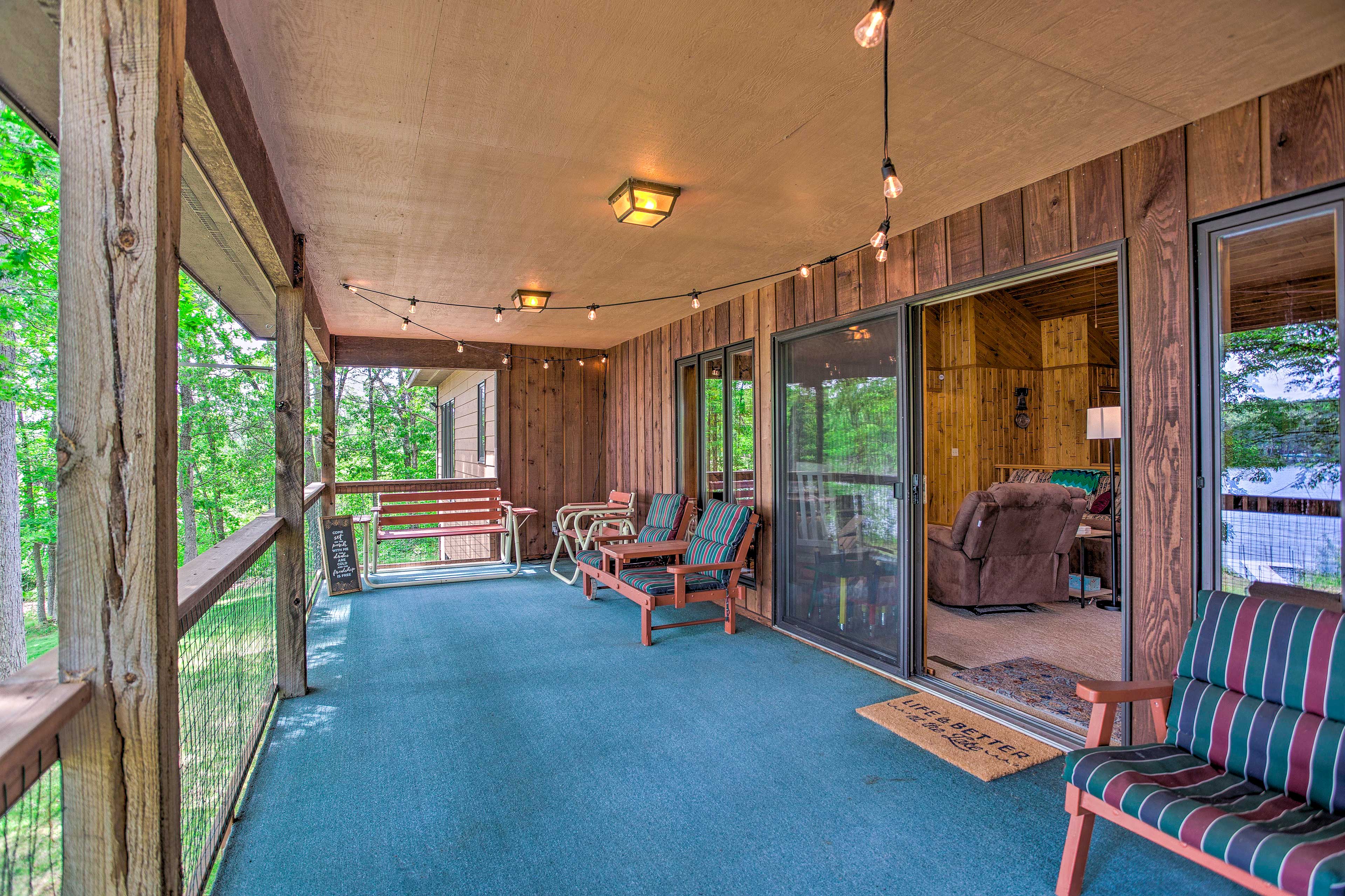 Waterfront Cabin w/Deck, Dock on Spooner Lake Evolve