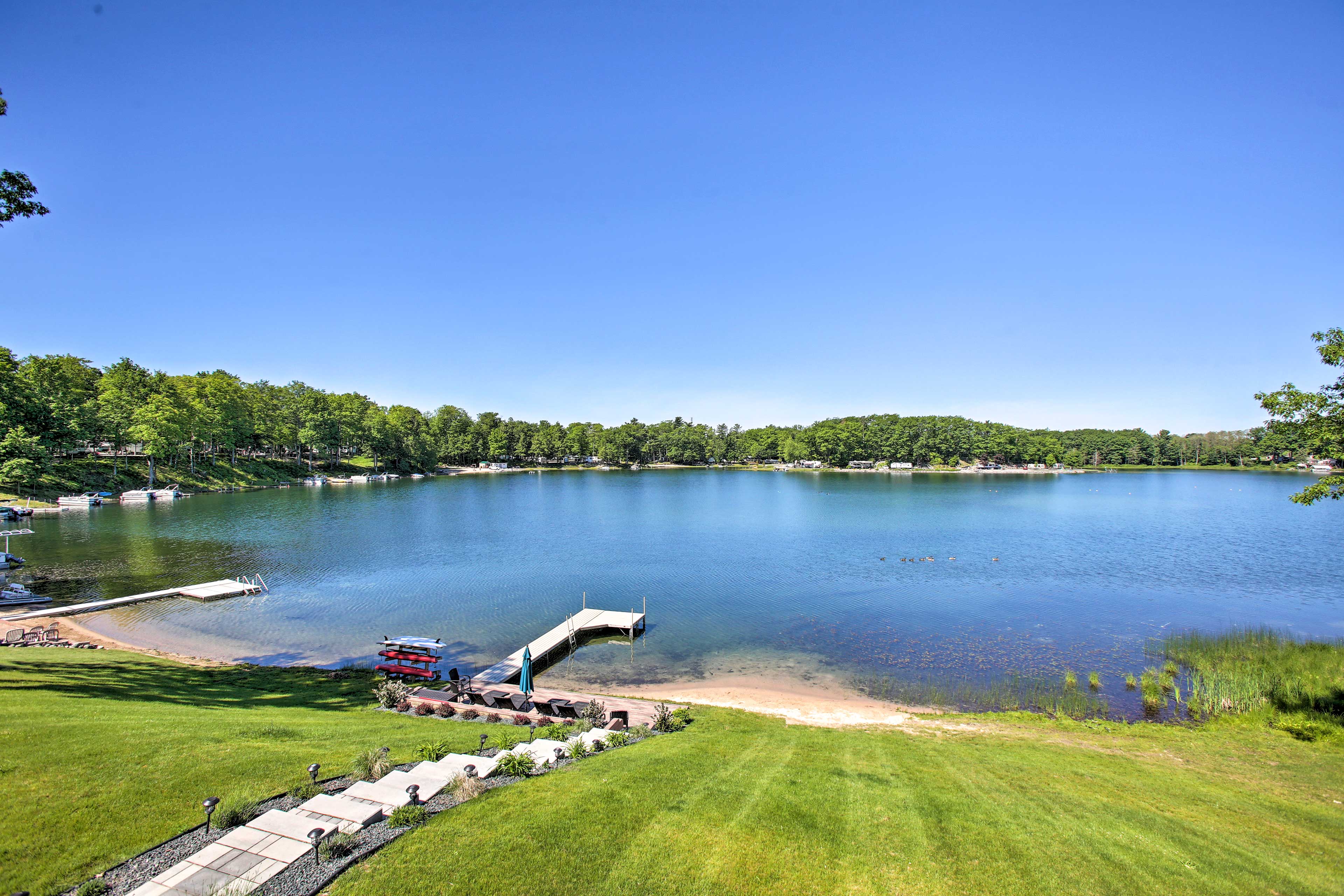 Waterfront Silver Lake Home w/ Private 40’ Dock! Traverse City, MI