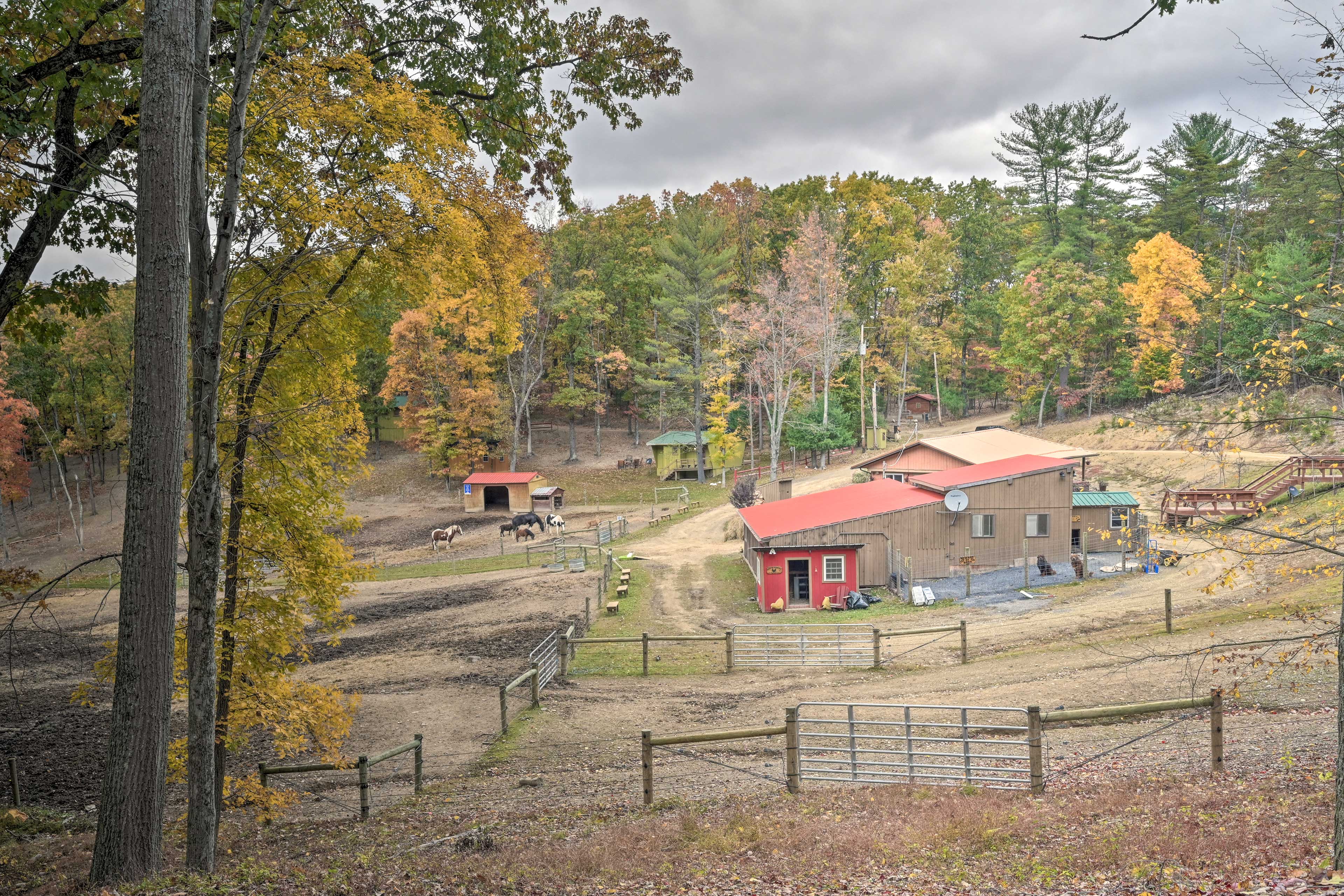 'Lone Ranger' Cabin w/ 50 Acres by Raystown Lake Huntingdon, PA Evolve