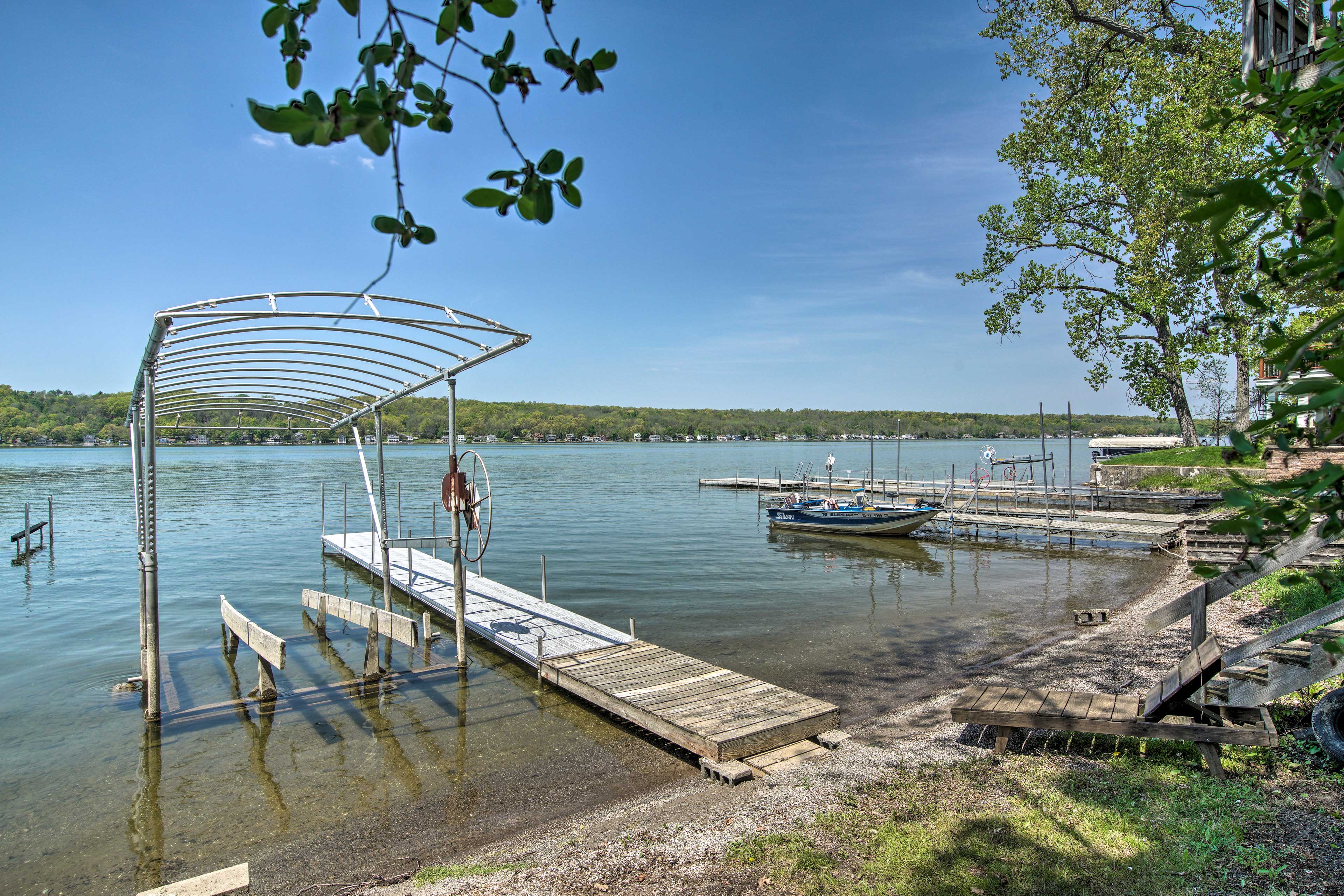 Finger Lakes Getaway in Conesus w/ Dock Access! Evolve