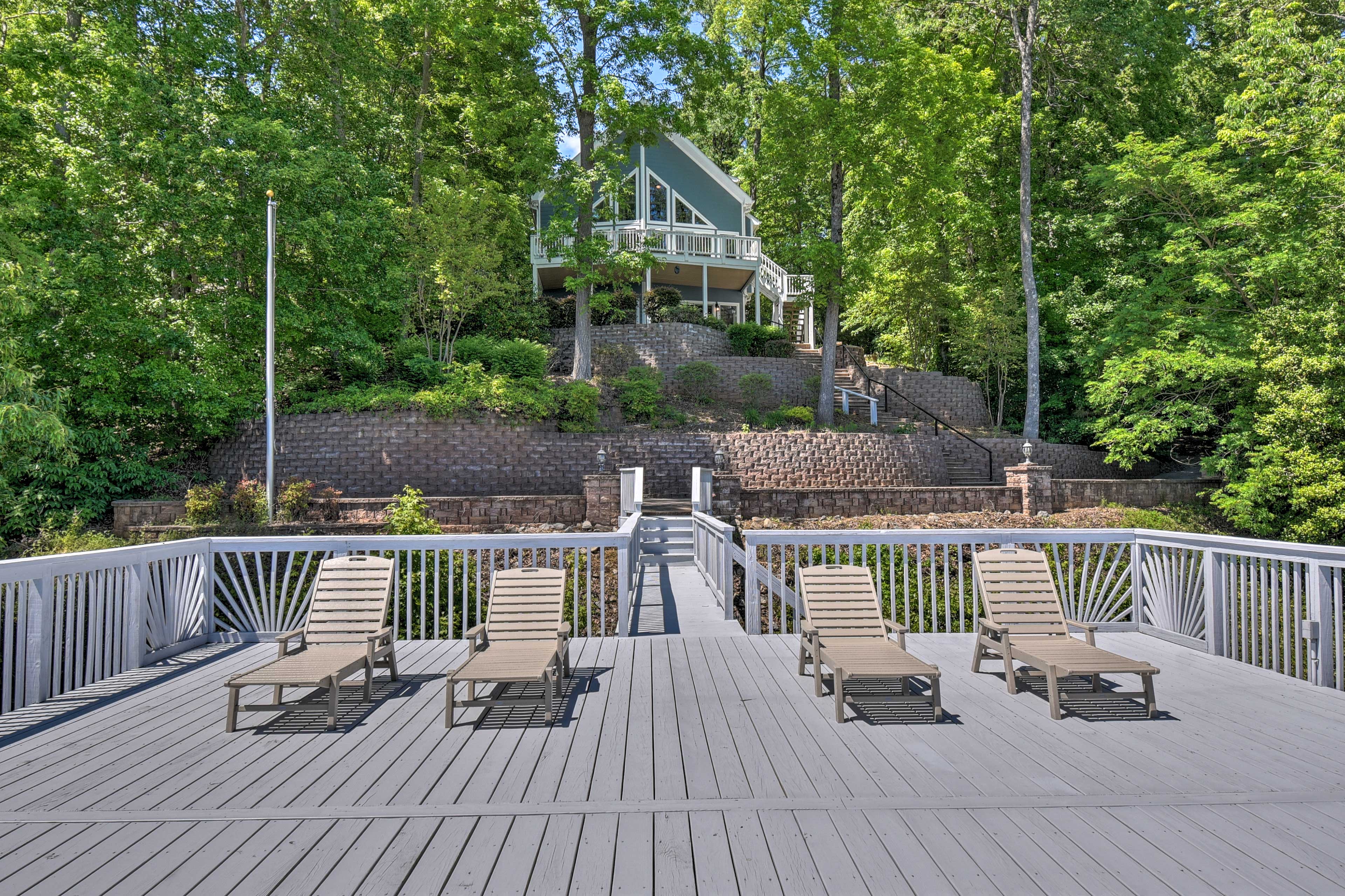 Bracey Home on Lake Gaston Furnished 2Story Dock Evolve