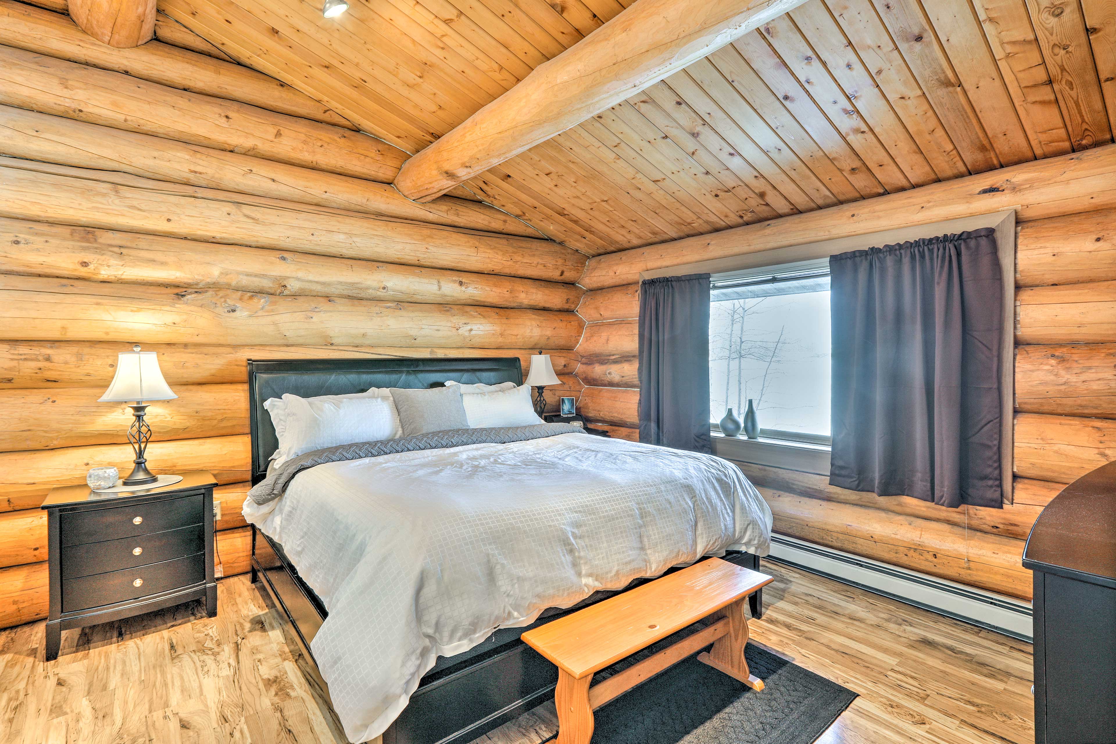 Fairbanks Log Cabin w/ Waterfront Deck & Views! Evolve