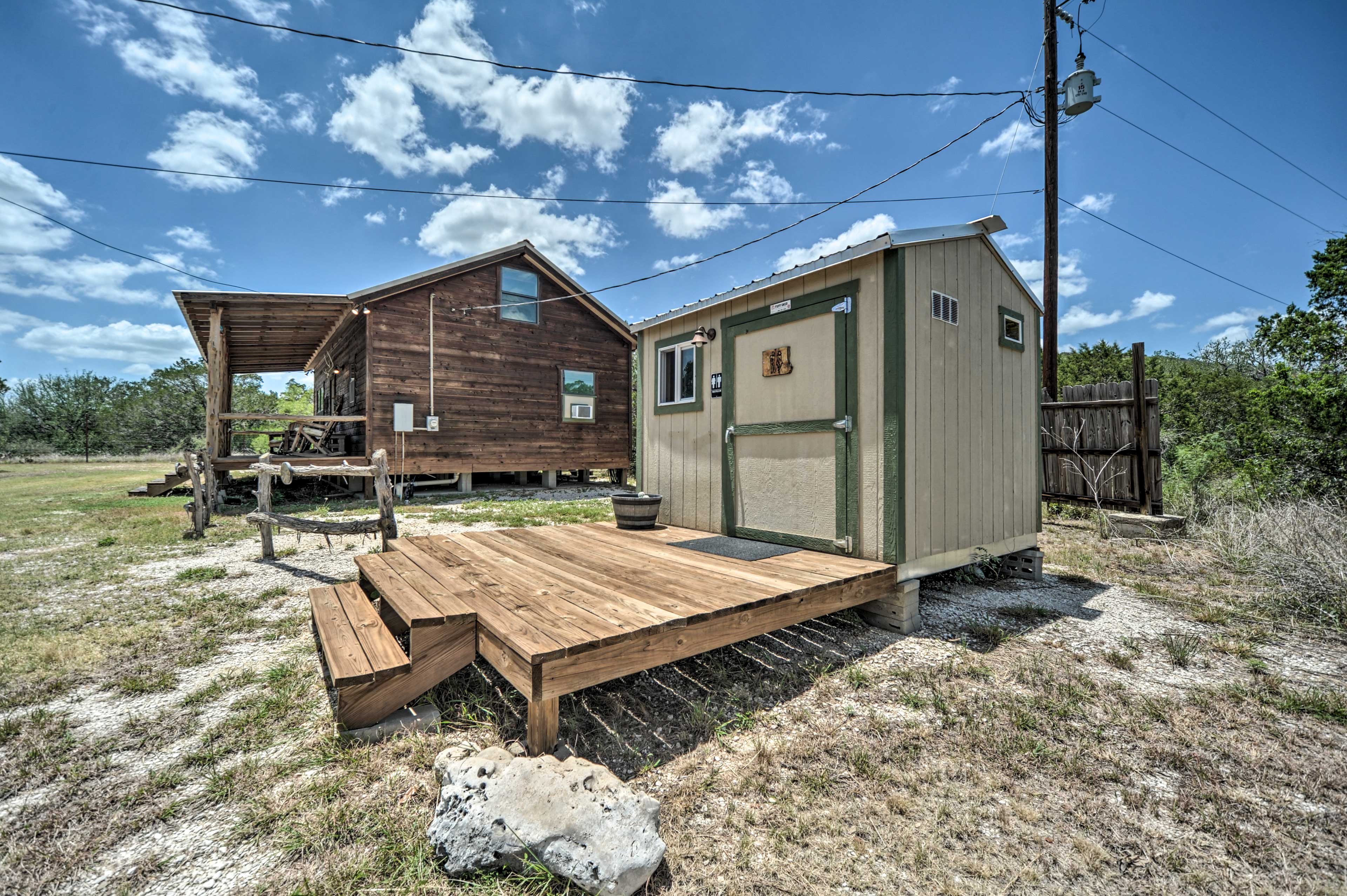 2 Rustic Cabins w/ Porches on Remote Ranch! Sabinal, TX Evolve