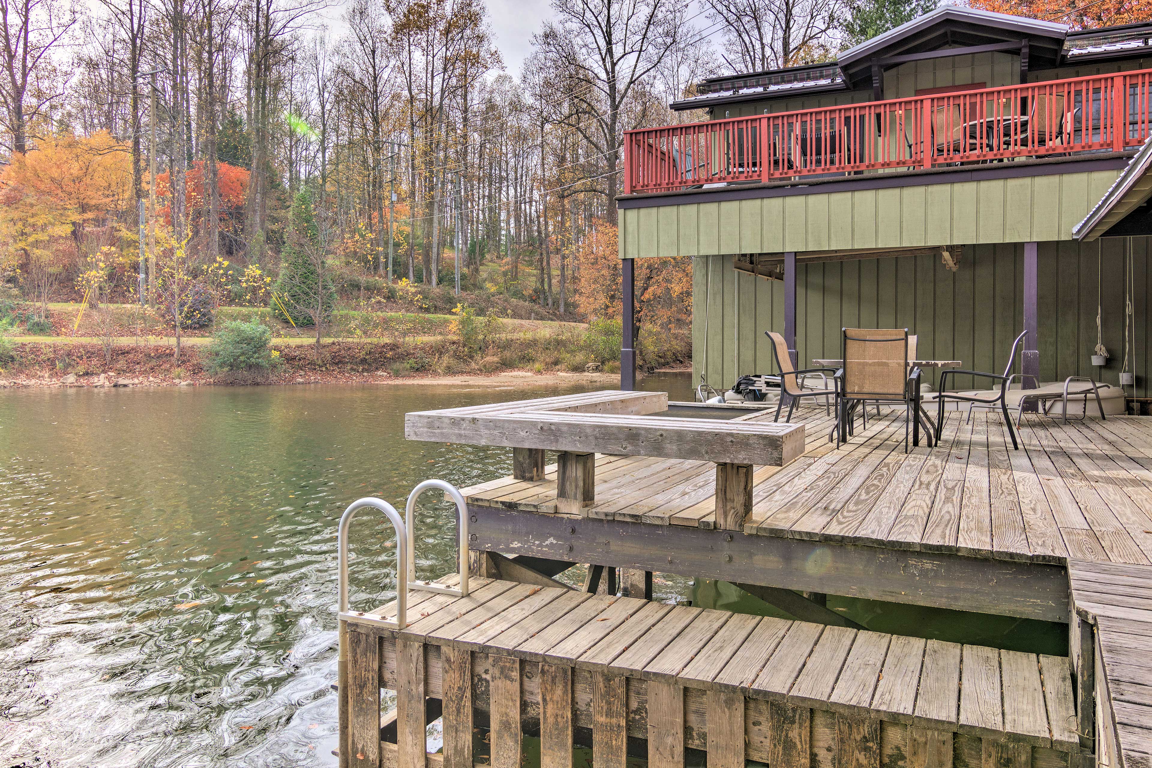 Lakefront Zirconia Home w/ Boathouse & Dock! Evolve