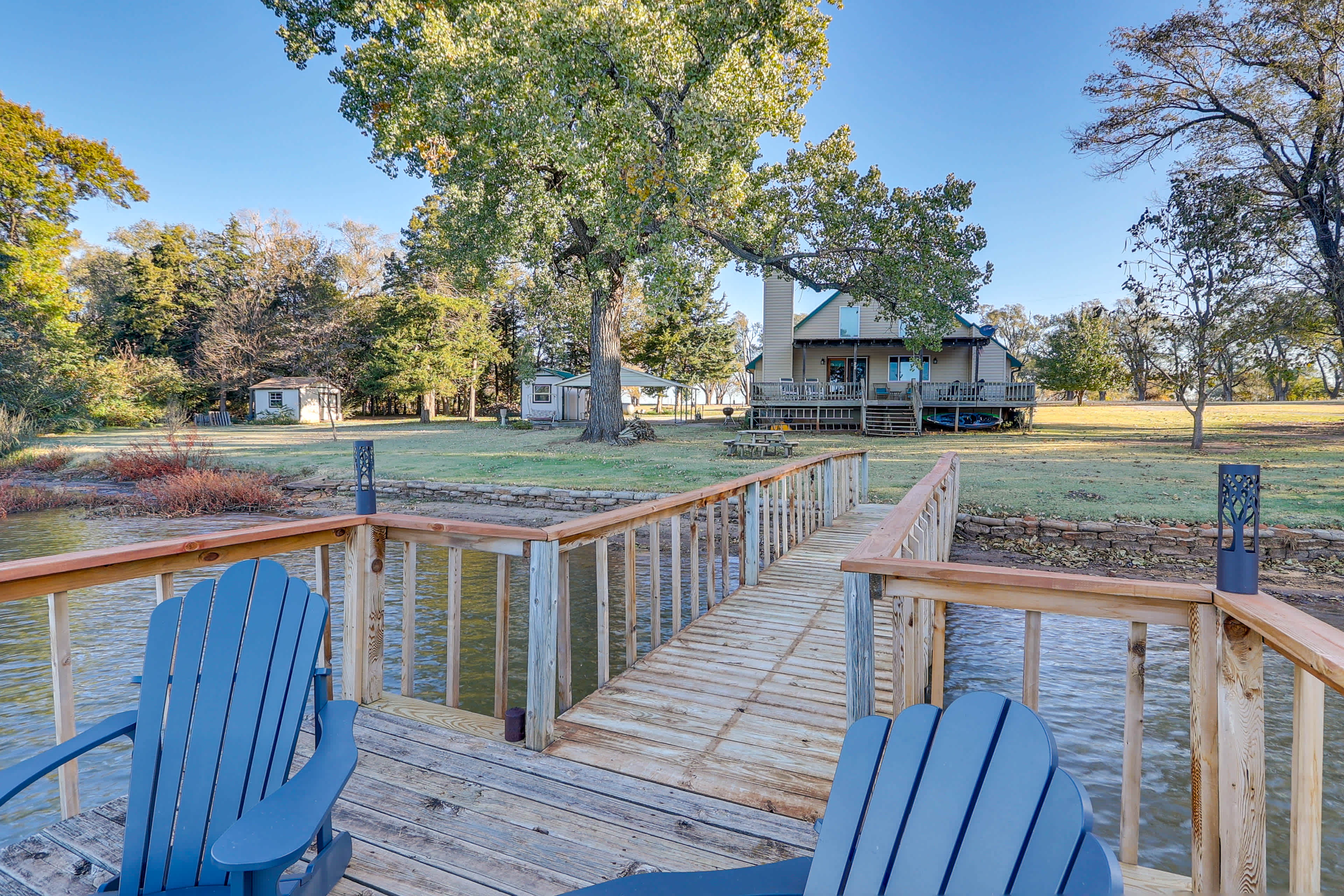 Kansas Vacation Rental w/ Boat Dock & Lake Access Anthony, KS Evolve