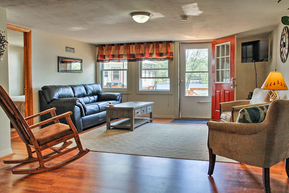 Lakefront Wakefield Cottage w/ Deck & Water Views!