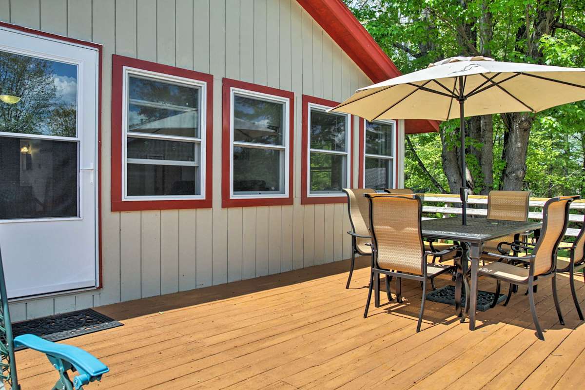 Lakefront Wakefield Cottage w/ Deck & Water Views!