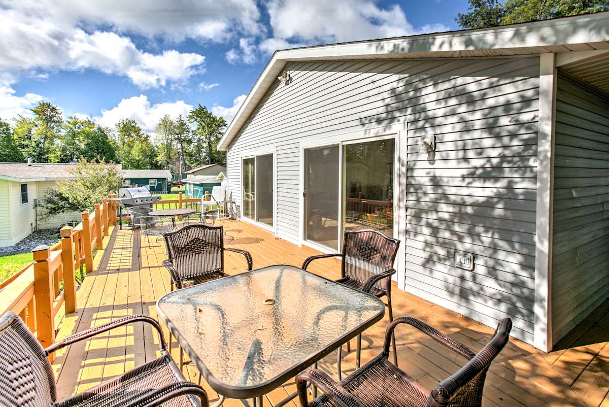 Lakefront Grayling House w/ Spacious Deck!