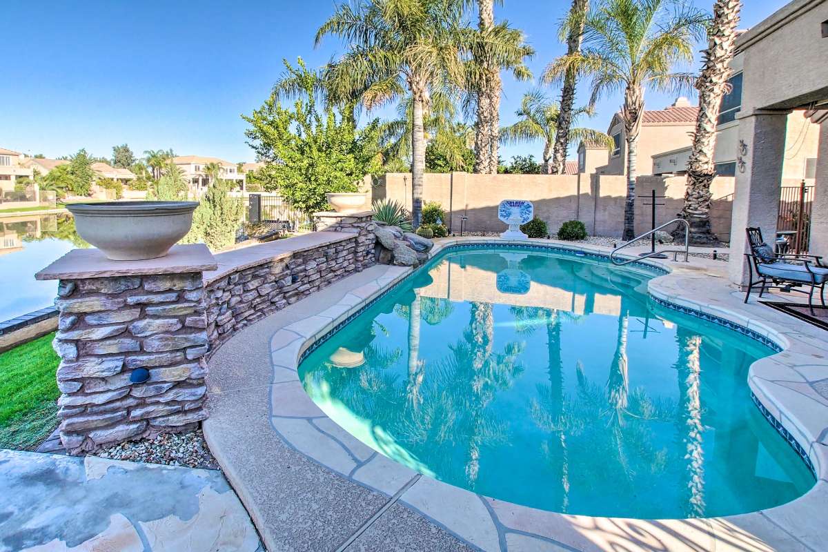 Chandler Home w/ Backyard Oasis: Pool + Lake View!