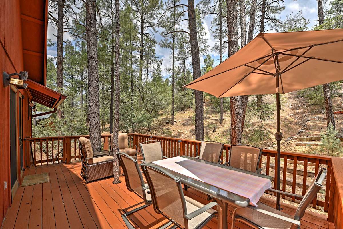 Prescott Cabin W Beautiful Forest Views Deck