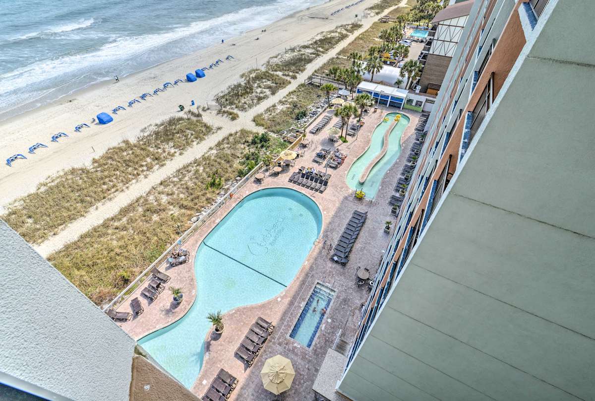 Myrtle beach resort condo w oceanfront balcony