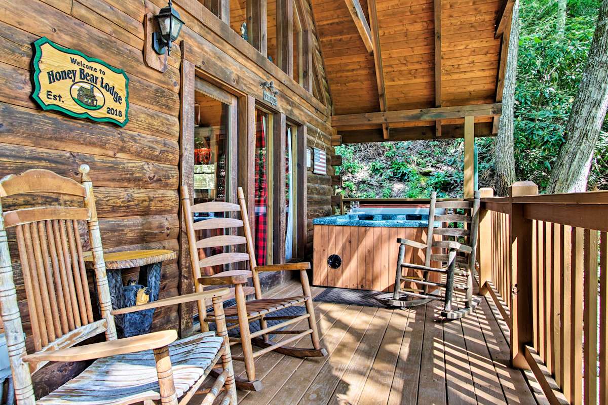 Honey Bear Lodge Gatlinburg Resort Cabin W Spa