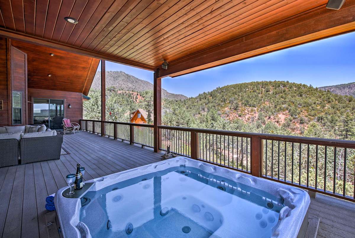 Az Rim Retreat In Pine W Deck Hot Tub Views