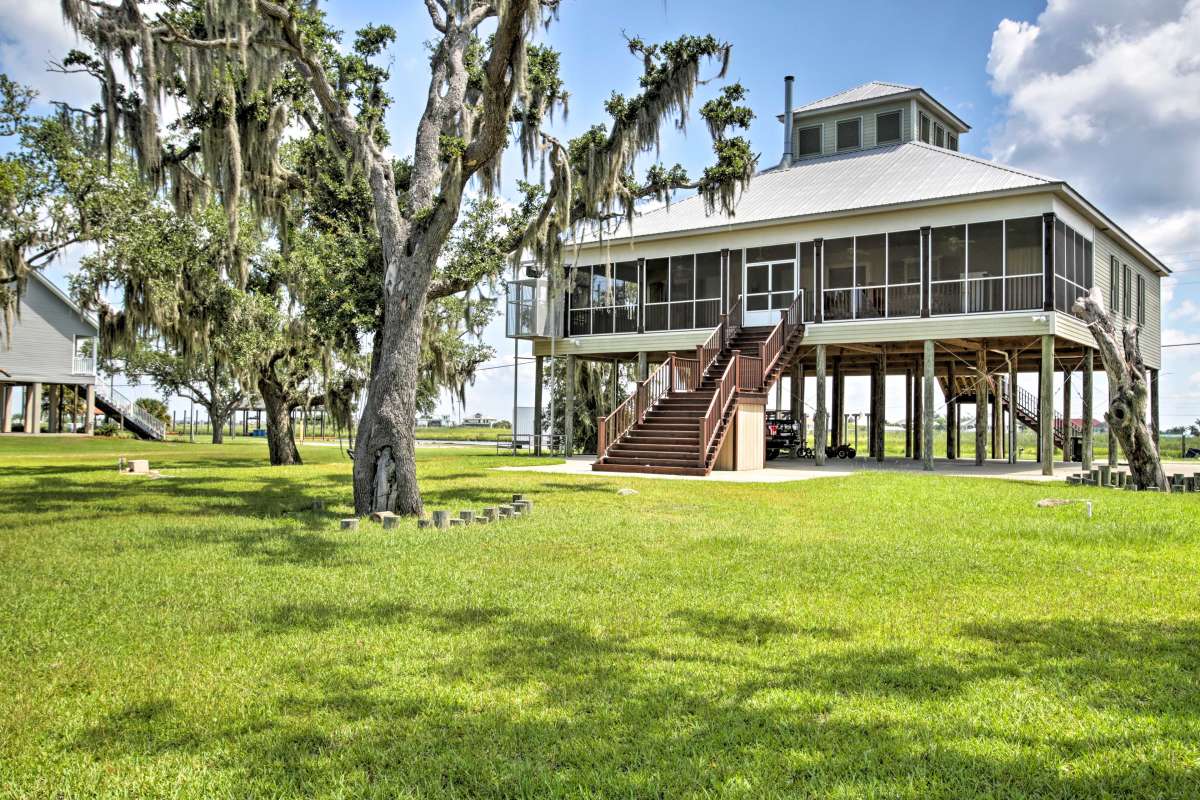 Slidell Home W Fishing Pier Outdoor Living Bbq