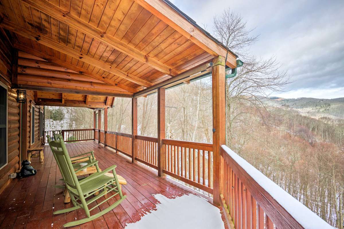 Waynesville Above The Clouds Mtn Cabin W Balcony