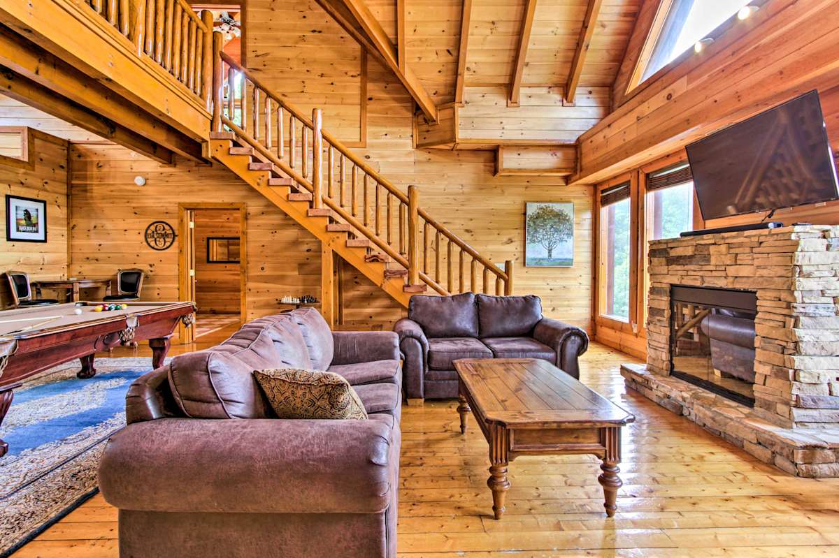 Large Pet Friendly Haven W Hot Tub By Pigeon Forge