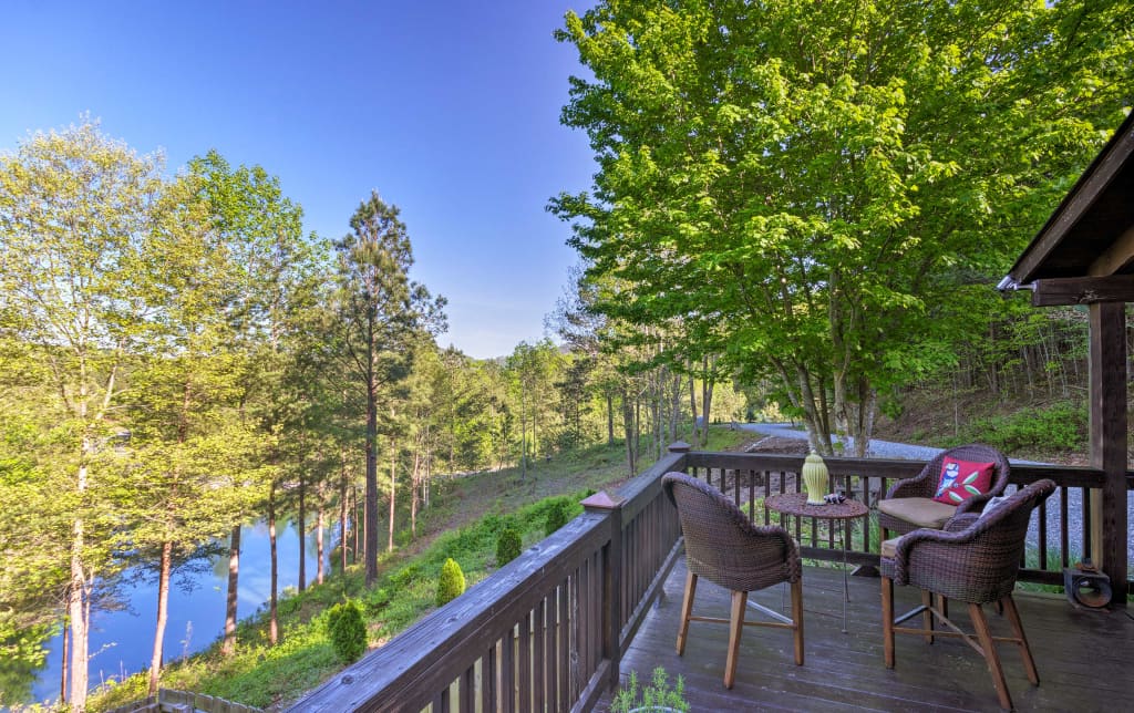 Pet Friendly Cabin W Wraparound Deck By Lake Lure