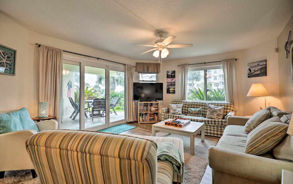 St Augustine Beach Condo W Patio Pool Access