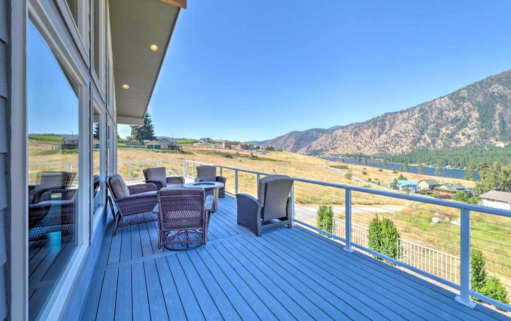 Lux Manson Home By Lake Chelan W Patio Mtn Views