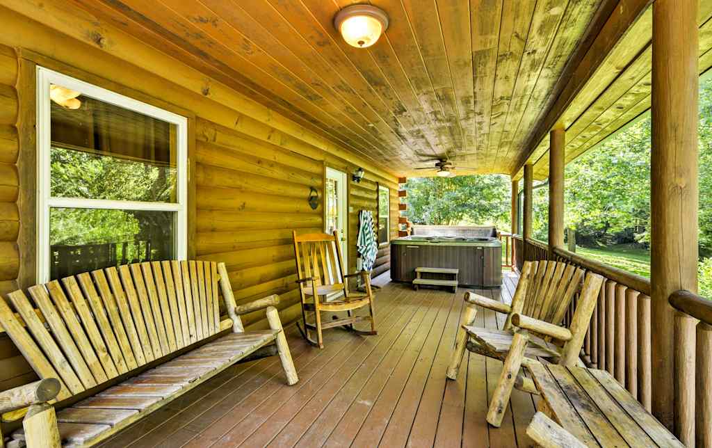Bryson City Log Cabin On Creek W Deck Hot Tub