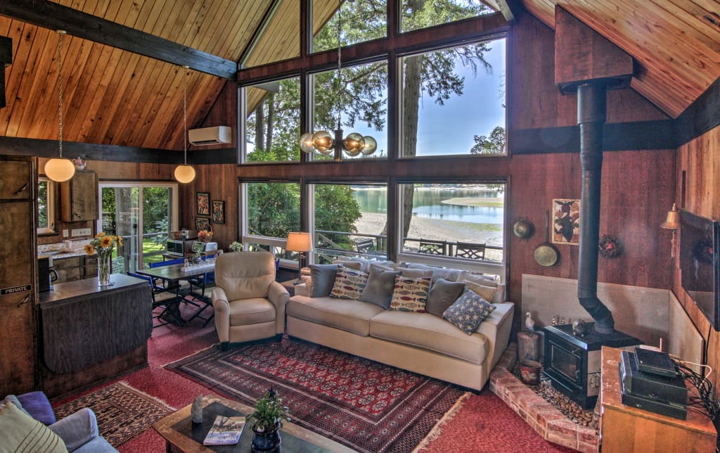 Waterfront Gig Harbor Cabin W Puget Sound Views