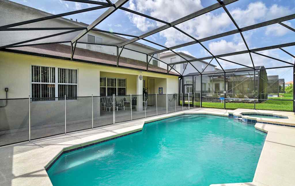 Large Davenport House W Pool Spa Near Disney