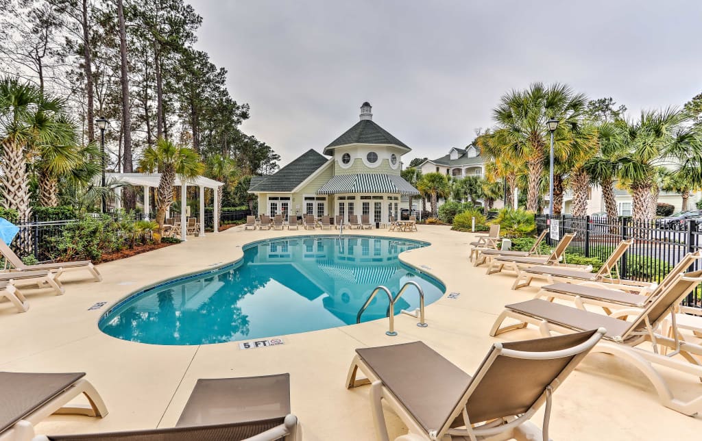 Upscale Myrtle Beach Resort Condo On Golf Course