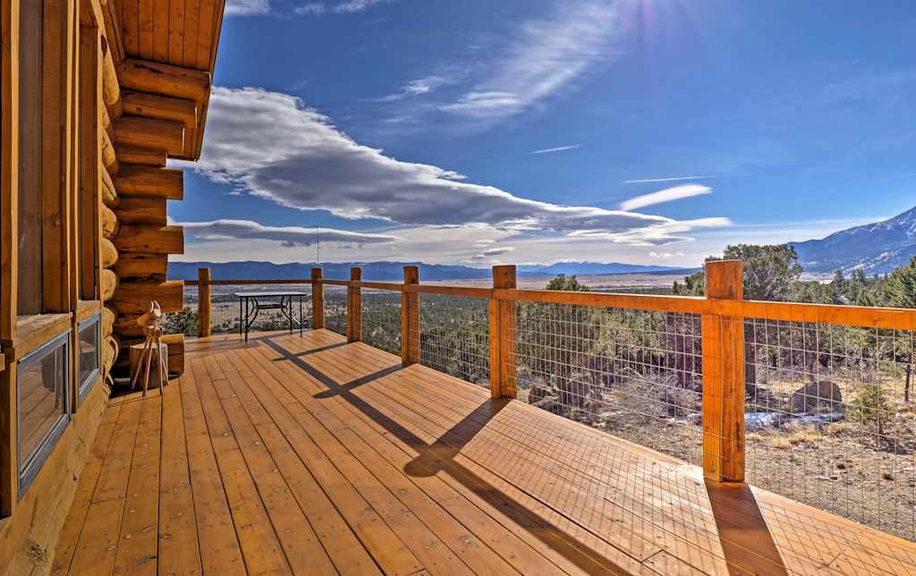 Buena Vista Log Cabin W Mt Princeton Views