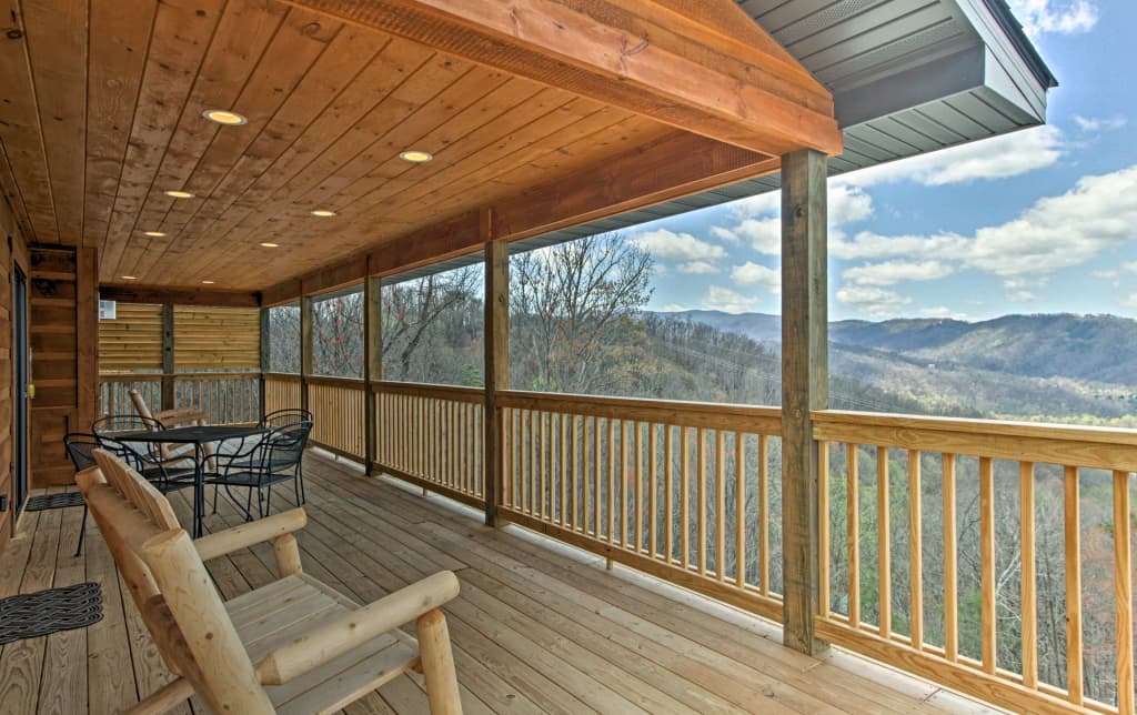 Gatlinburg Cabin W Deck Hot Tub Mountain Views