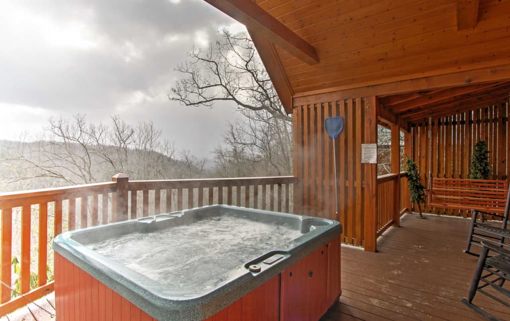 Hills Hideaway Sevierville Cabin W Mountain View