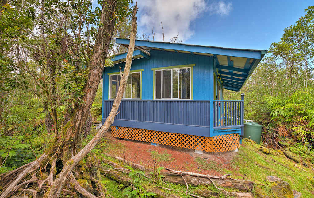 Honu Hale Solar Cottage W Yoga Studio In Volcano