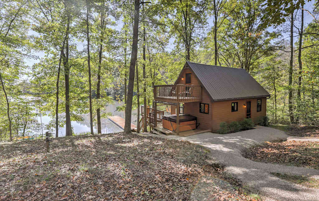 Hocking Hills Lake Cabin W Hot Tub Deck Dock