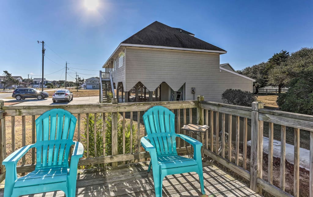 Nags Head Cottage W Deck 1 Block To Beach