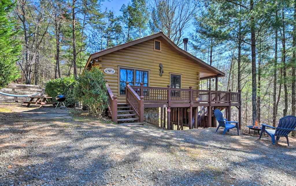 Pet Friendly Ellijay Cabin W Hot Tub In Ntl Forest