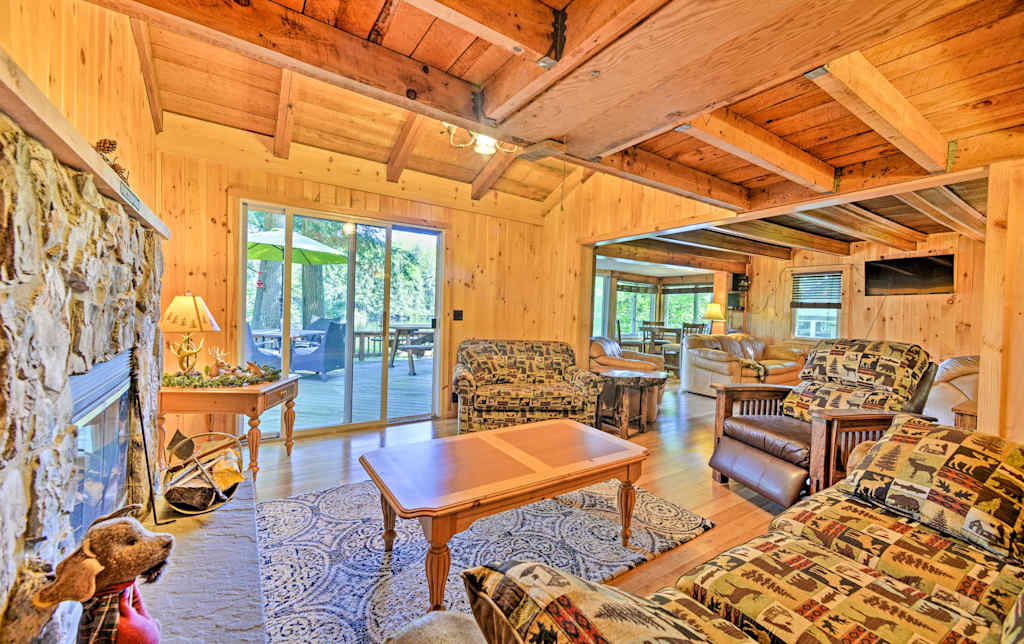 Lakefront Adirondacks Cabin W Dock Fire Pit