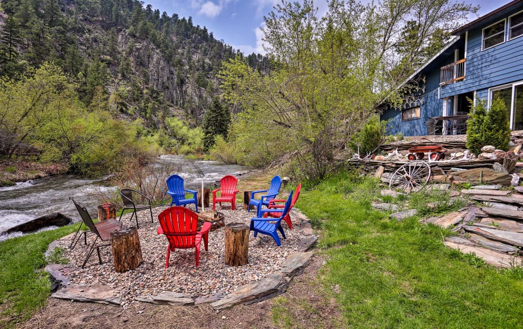 Rapid Creek Waterfront Cabin In Black Hills