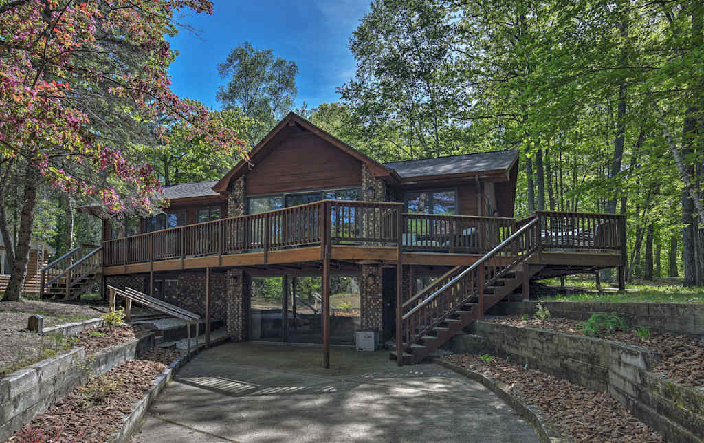 Waterfront Eagle River Lake Home W Boat Dock