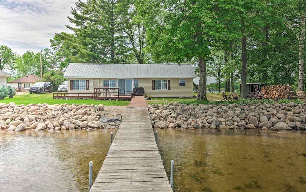 Lakefront Brainerd Cabin W Fire Pit Dock