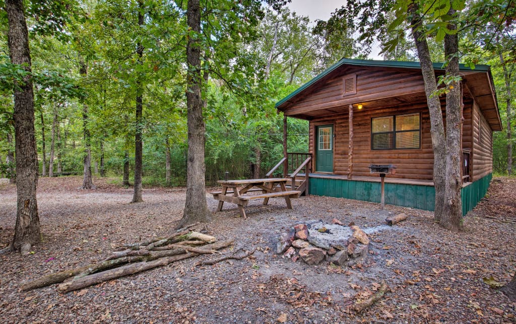 New Cabin W Fire Pit By Beavers Bend St Park