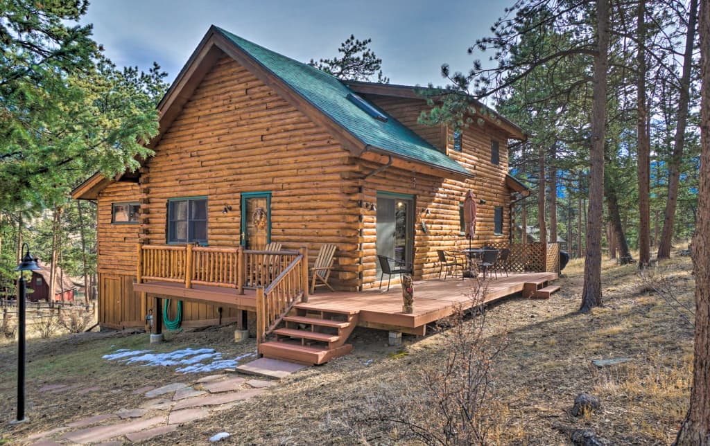 Picturesque Log Cabin In Estes Park 9 Mi To Rmnp