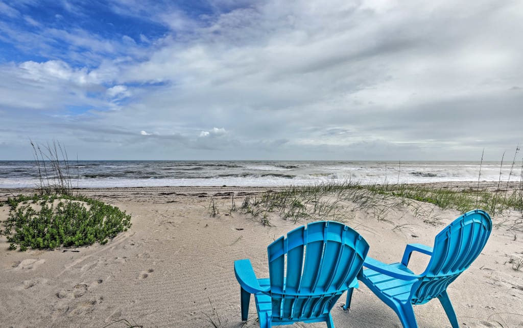 New Oceanfront Indialantic Home W Outdoor Space