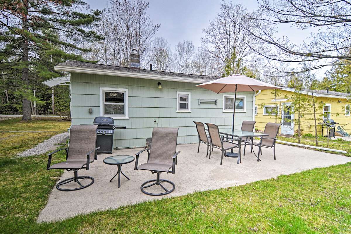 Charlevoix Cabin w/ Patio & Grill Steps to Lake! Evolve