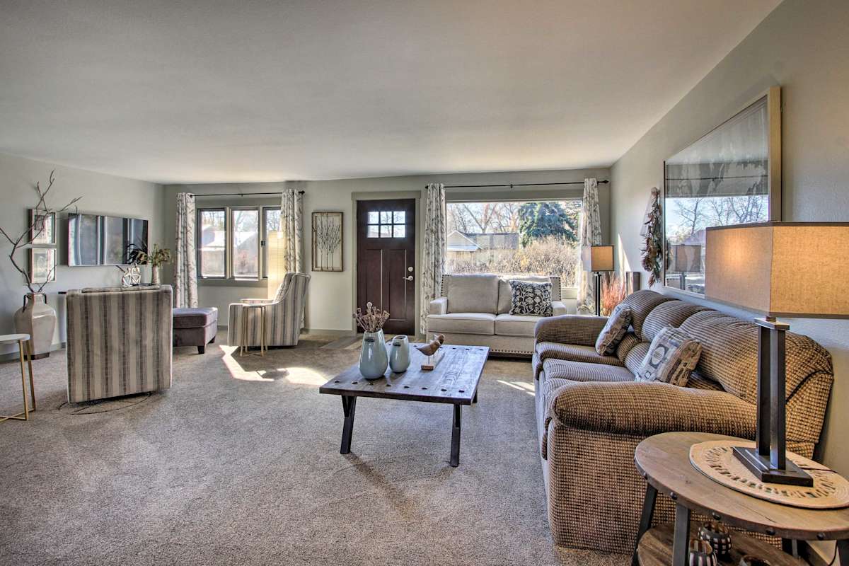 Cozy Choteau Home w/ Fire Pit, Grill, Yard! Evolve