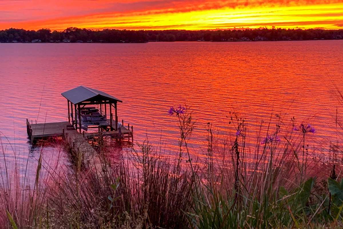 Elegant Lakefront Gem w/ Dock + Sunset Views! Cross Hill, SC Evolve