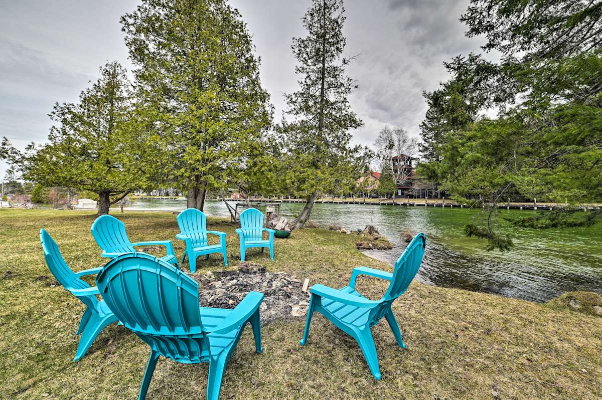 Cabin on Inland Waterway River w/ Boat Dock! Cheboygan, MI Evolve