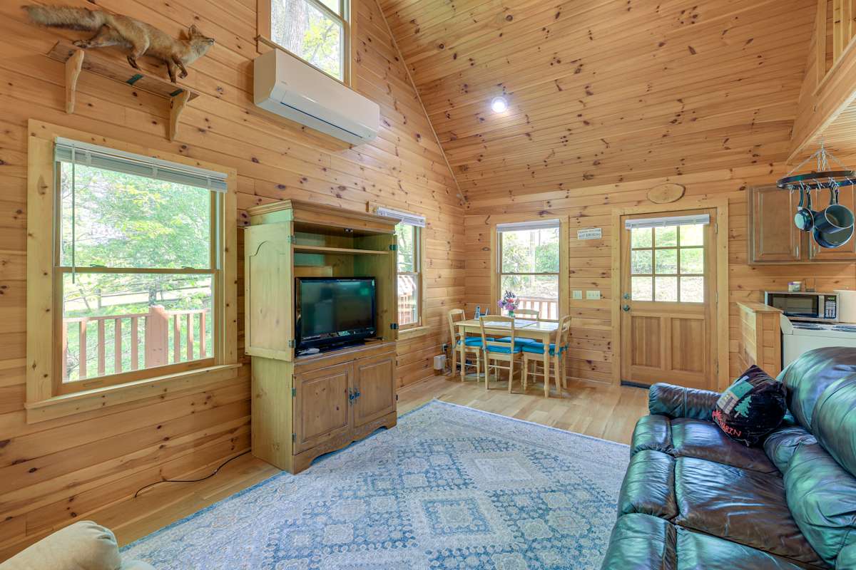Cozy Blue Ridge Cabin Rental w/ OnSite Stream! Sparta, NC Evolve