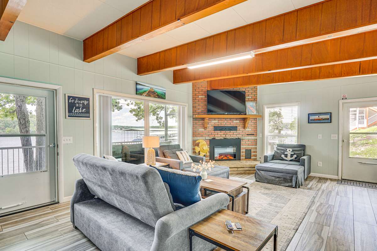 Waterfront Osage Beach Home w/ Game Room & Dock! Evolve