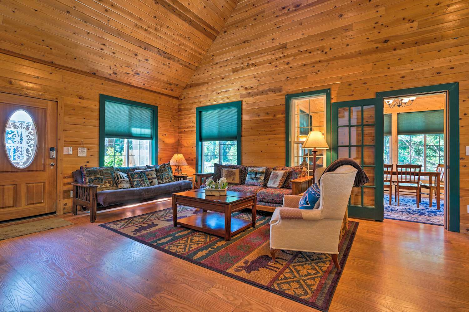 Riverfront 'Whispering River' Cabin w/ Hot Tub!